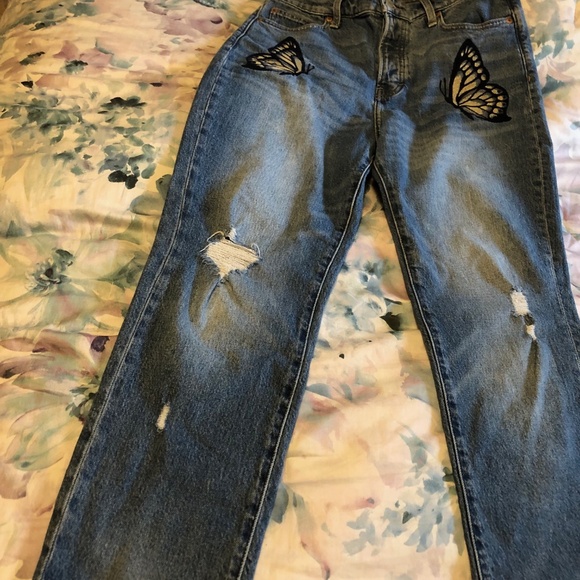 Lucky Brand Drew Mom High Rise Taper Jeans - Picture 2 of 7